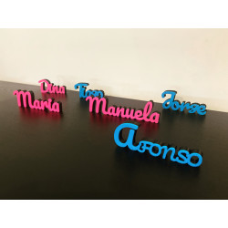 3D Name with 2 colors